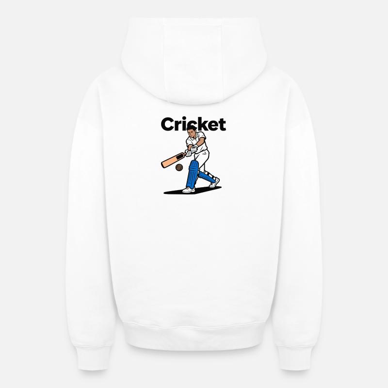 Cricket - Sweat à capuche unisexe zippé oversize épais SPREAD - blanc