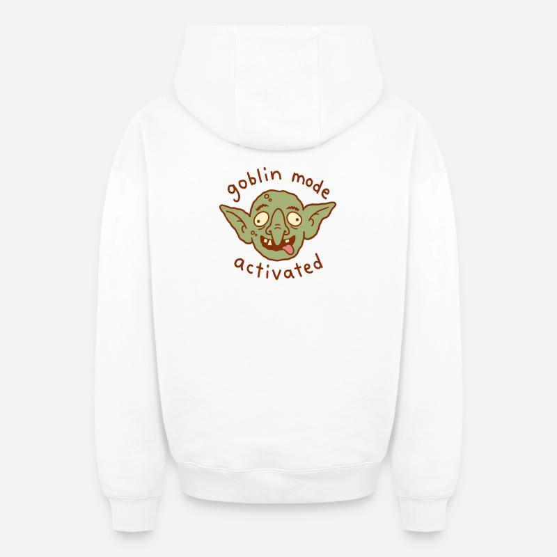 Mode Gobelin activé - Sweat à capuche unisexe zippé oversize épais SPREAD - blanc
