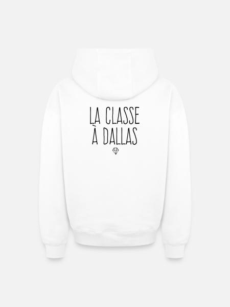 La classe à Dallas - Sweat à capuche unisexe zippé oversize épais SPREAD - blanc