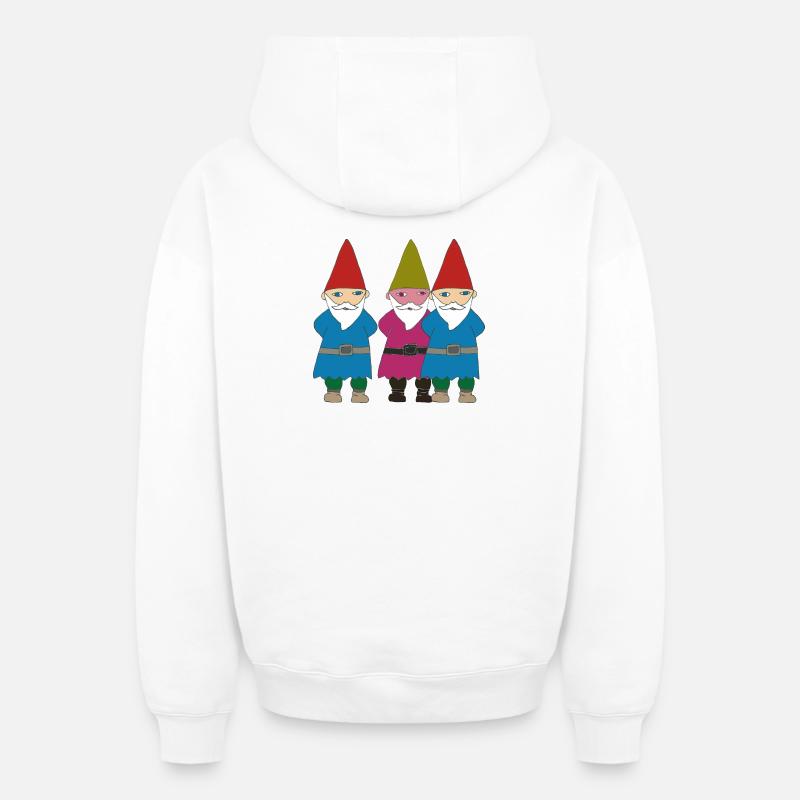 variété de jardin - Sweat à capuche unisexe zippé oversize épais SPREAD - blanc