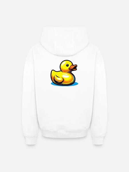 Duckling Duck Duck Duck - Oversized Heavyweight Unisex Zip Hoodie - white