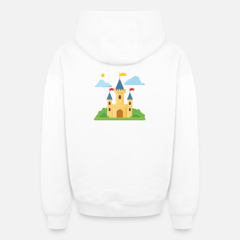 Serrure - Sweat à capuche unisexe zippé oversize épais SPREAD - blanc