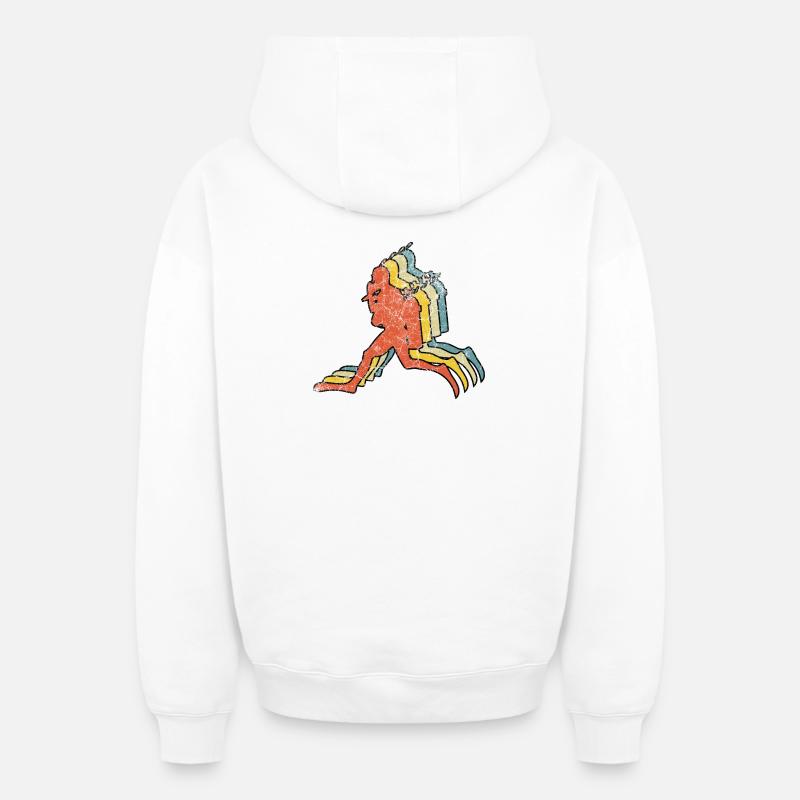 Plongée plongée - Sweat à capuche unisexe zippé oversize épais SPREAD - blanc