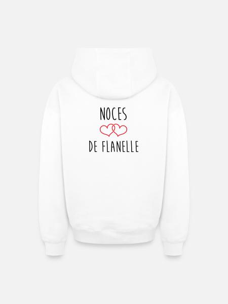 Flannel-Hochzeit – 43 Jahre Ehe - Oversized Heavyweight Unisex Zip Hoodie - Weiß