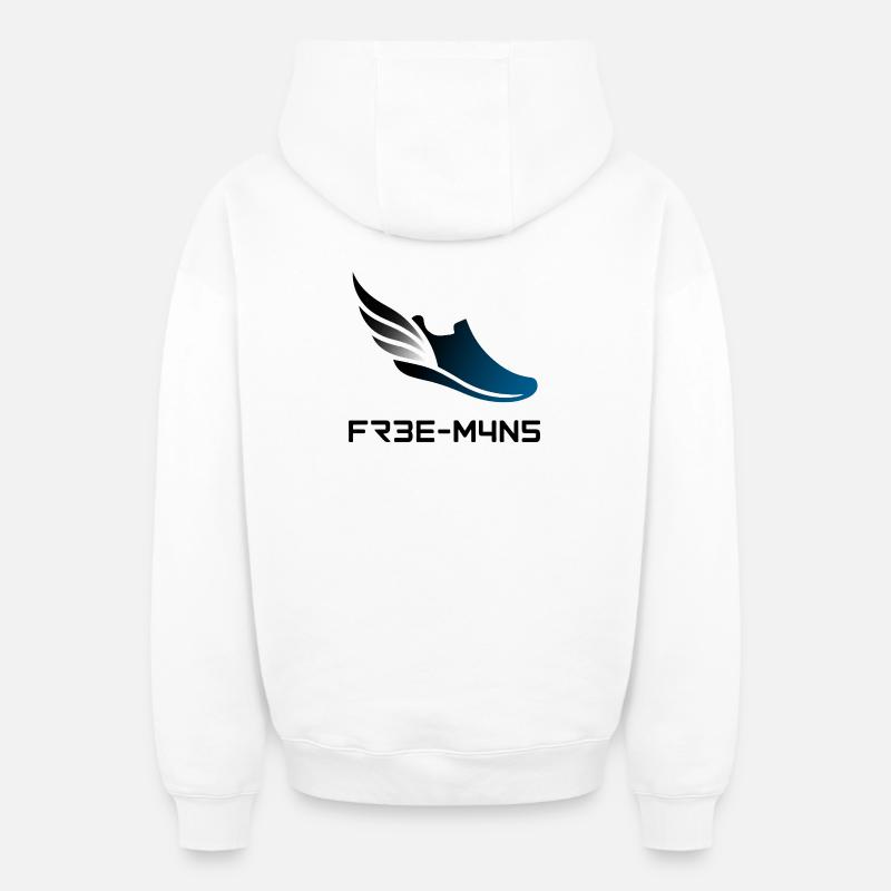 Baskets Ailes de Vitesse - Sweat à capuche unisexe zippé oversize épais SPREAD - blanc