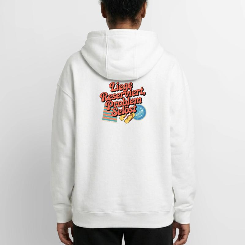 Lounger Reserved Problem solves funny beach Oversized Heavyweight Unisex Zip Hoodie