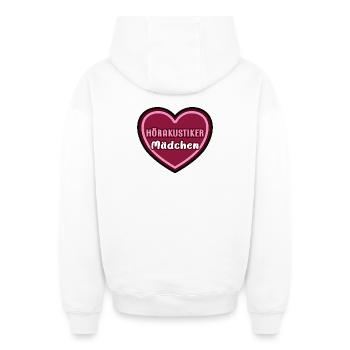 Hörakustikerin Hörakustiker Mädchen Kind Azubine - Oversized Heavyweight Unisex Zip Hoodie - Weiß - Hinten - AI Model Male 178 light (178cm)