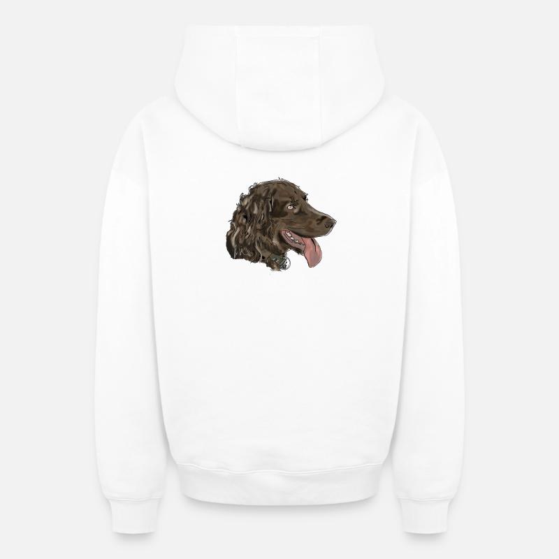 Quaildog - Sweat à capuche unisexe zippé oversize épais SPREAD - blanc