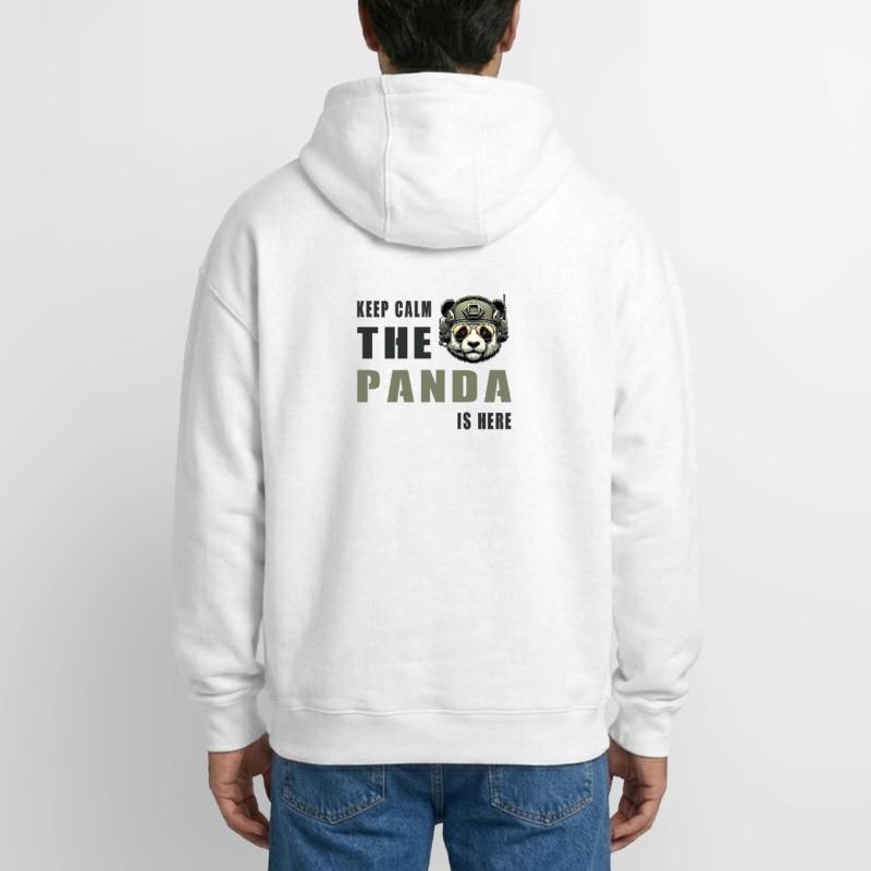 Tactical Panda – Keep Calm Oversized Heavyweight Unisex Zip Hoodie