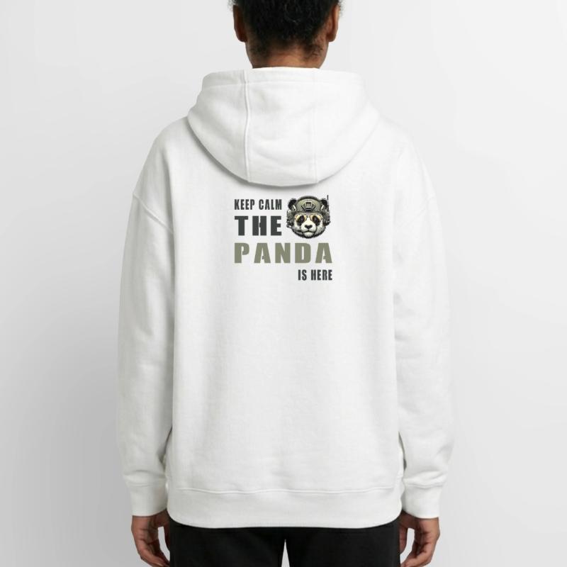 Tactical Panda – Keep Calm Oversized Heavyweight Unisex Zip Hoodie