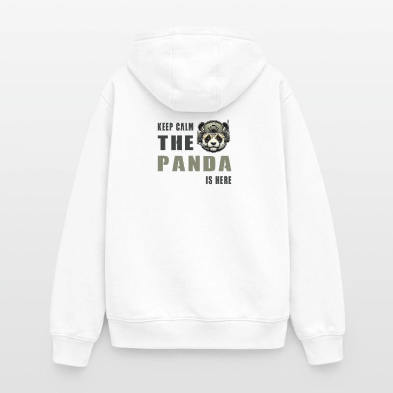 Tactical Panda – Keep Calm Oversized Heavyweight Unisex Zip Hoodie