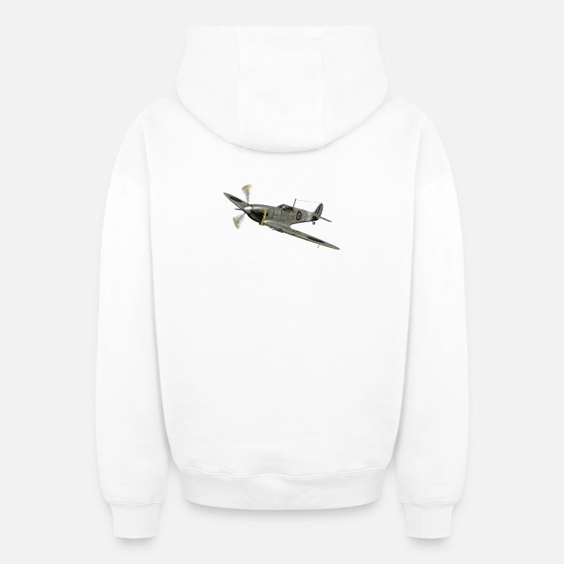 Spitfire - Sweat à capuche unisexe zippé oversize épais SPREAD - blanc