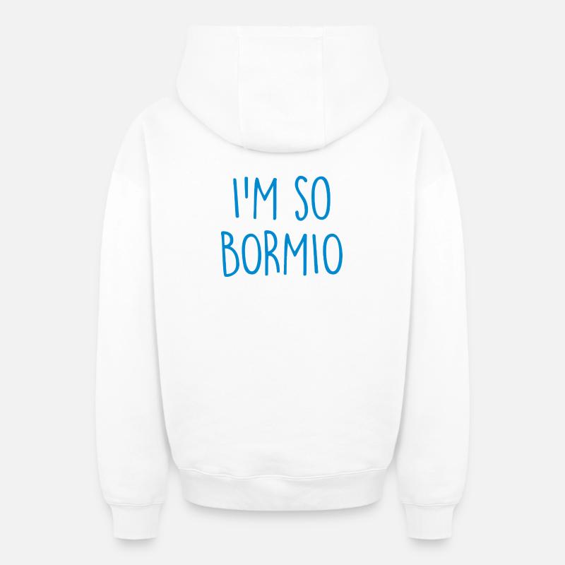 Bormio - Sweat à capuche unisexe zippé oversize épais SPREAD - blanc