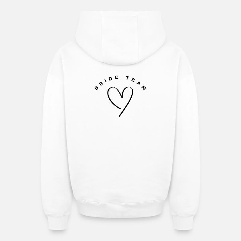 Mariée - Sweat à capuche unisexe zippé oversize épais SPREAD - blanc