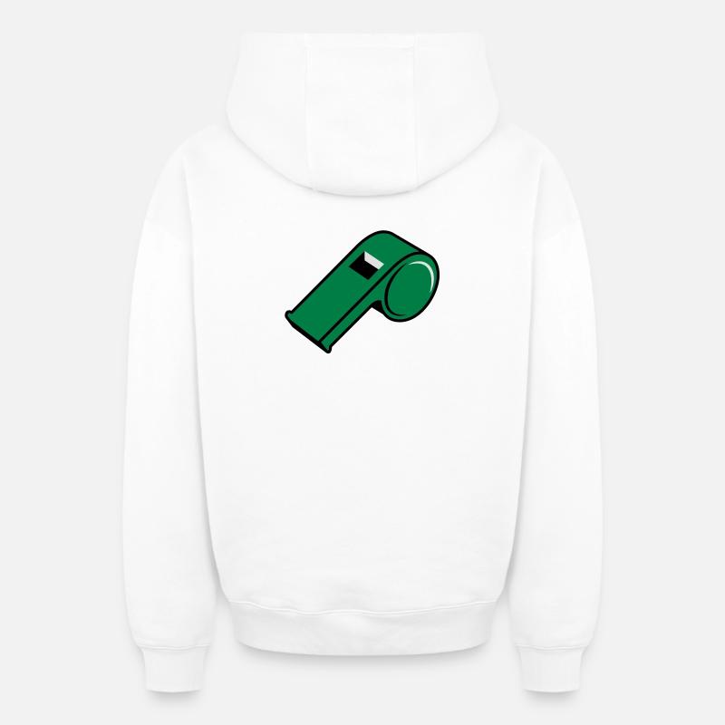 Arbitre | Tuyau - Sweat à capuche unisexe zippé oversize épais SPREAD - blanc