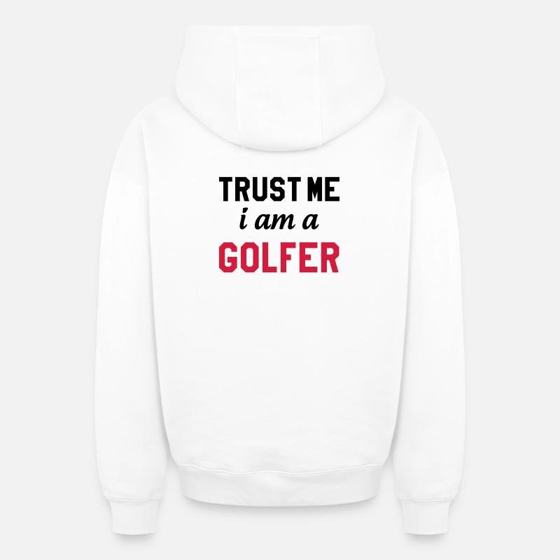 Golf - Sweat à capuche unisexe zippé oversize épais SPREAD - blanc
