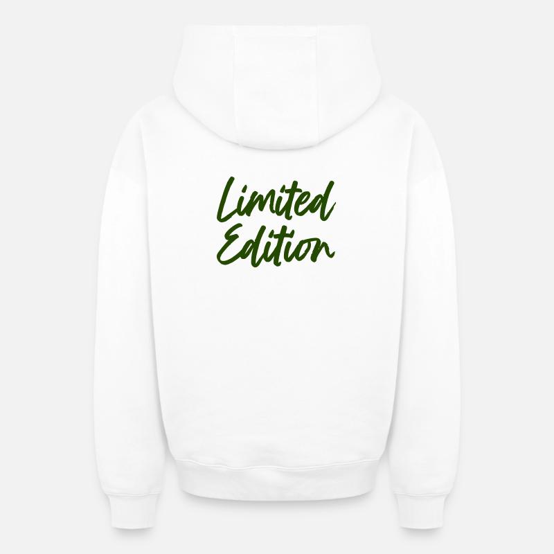 limited_edition - Sweat à capuche unisexe zippé oversize épais SPREAD - blanc