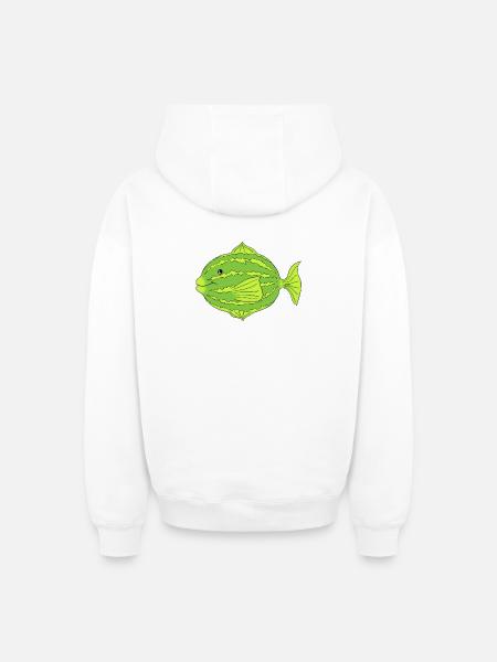 puffy  - Oversized Heavyweight Unisex Zip Hoodie - Weiß