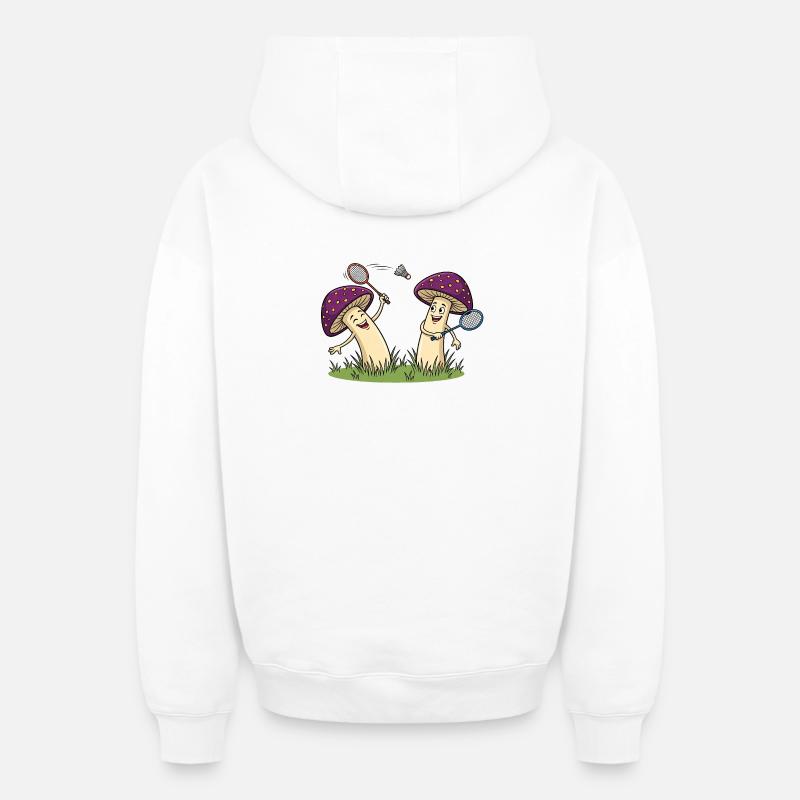 Volant - Sweat à capuche unisexe zippé oversize épais SPREAD - blanc