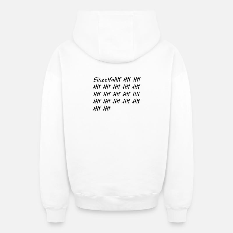 Incident - Sweat à capuche unisexe zippé oversize épais SPREAD - blanc