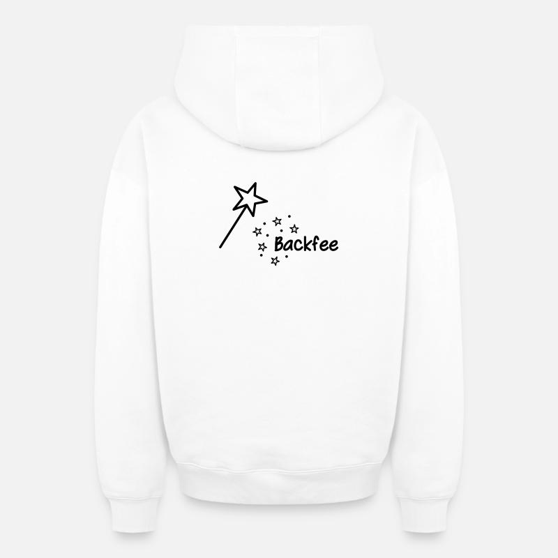Backfee - Freude am Backen - Oversized Heavyweight Unisex Zip Hoodie - Weiß