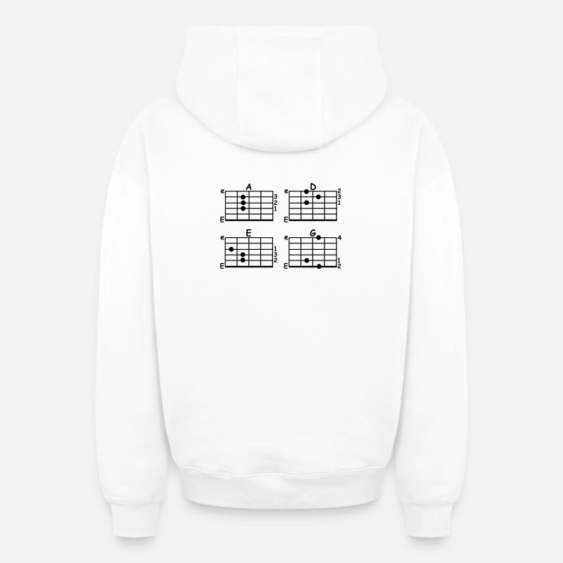 accord - Sweat à capuche unisexe zippé oversize épais SPREAD - blanc