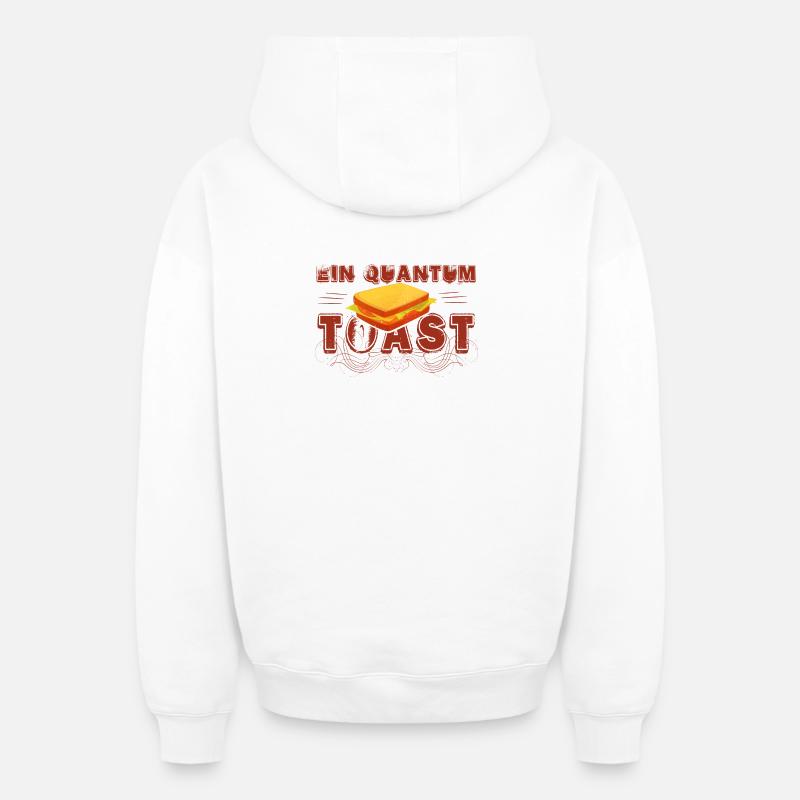 Ein Quantum Toast - Oversized Heavyweight Unisex Zip Hoodie - Weiß
