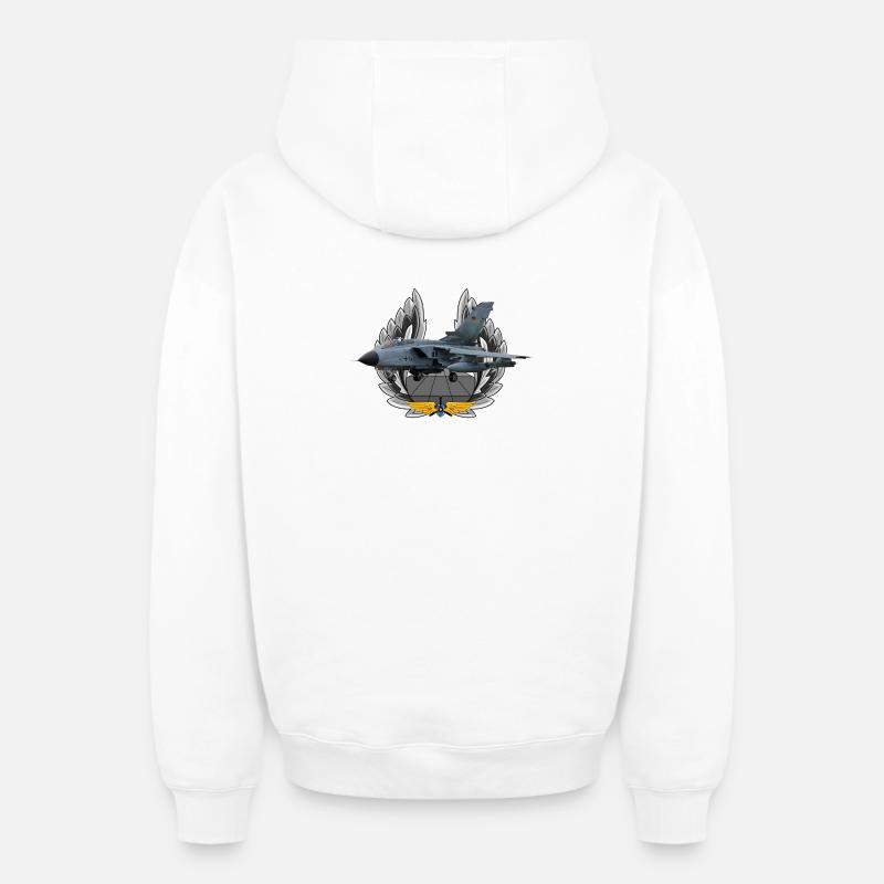 Tornade - Sweat à capuche unisexe zippé oversize épais SPREAD - blanc