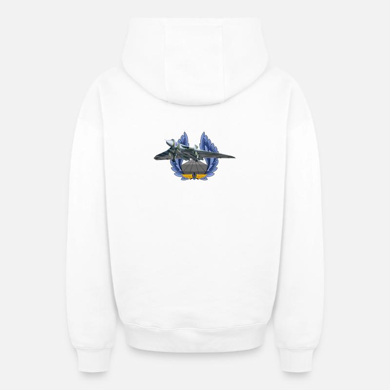 Vulcain - Sweat à capuche unisexe zippé oversize épais SPREAD - blanc