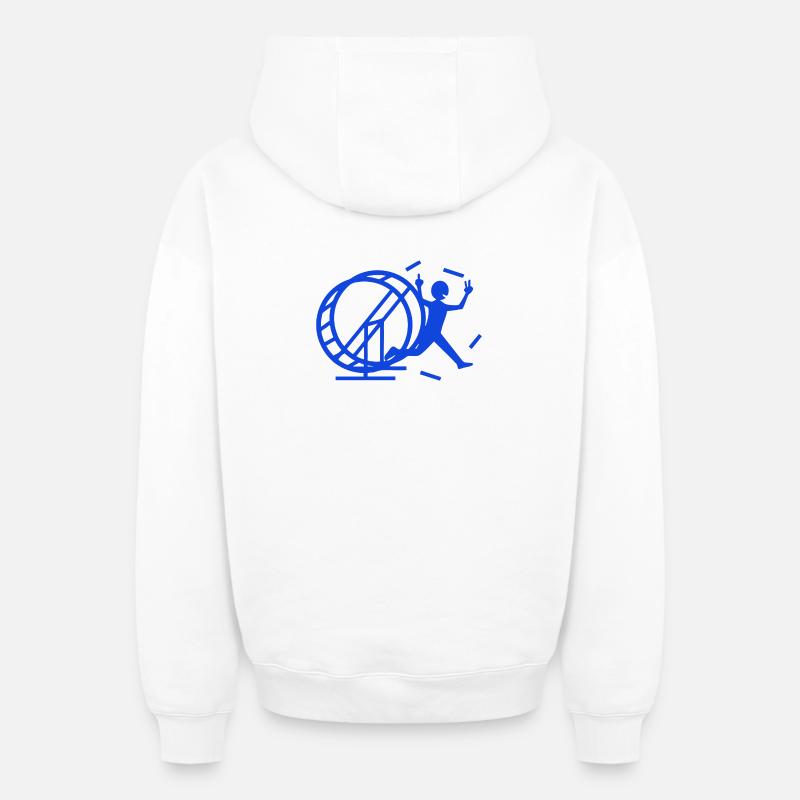 frei - Oversized Heavyweight Unisex Zip Hoodie - Weiß