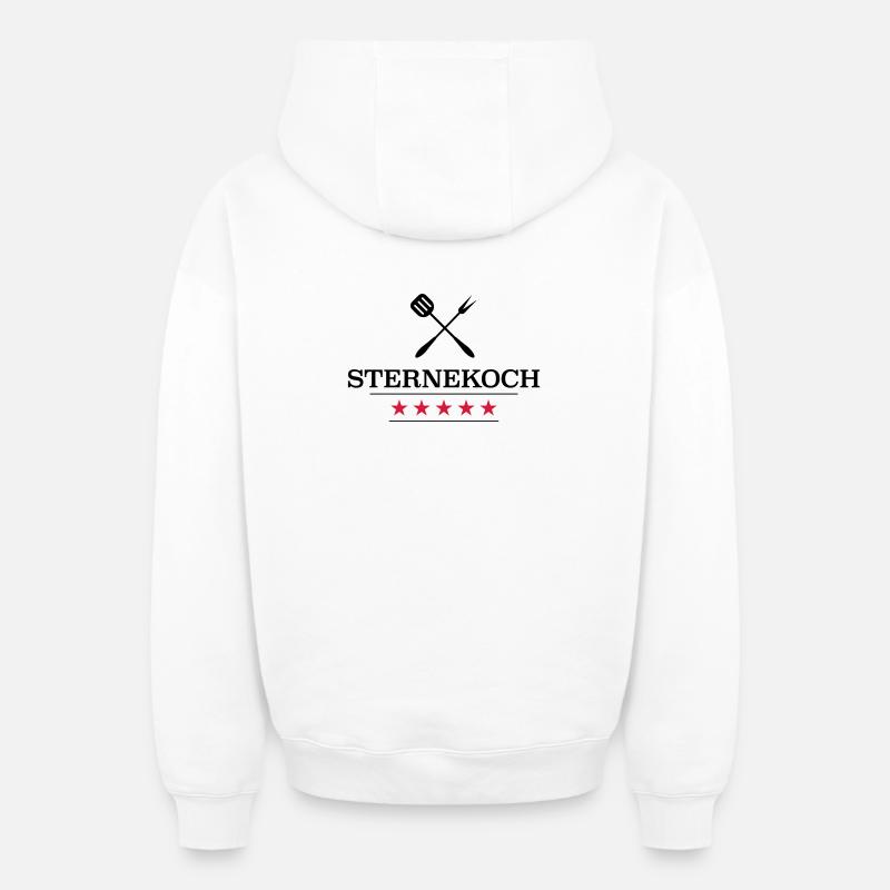 Cadeaux amusants pour le chef - Sweat à capuche unisexe zippé oversize épais SPREAD - blanc