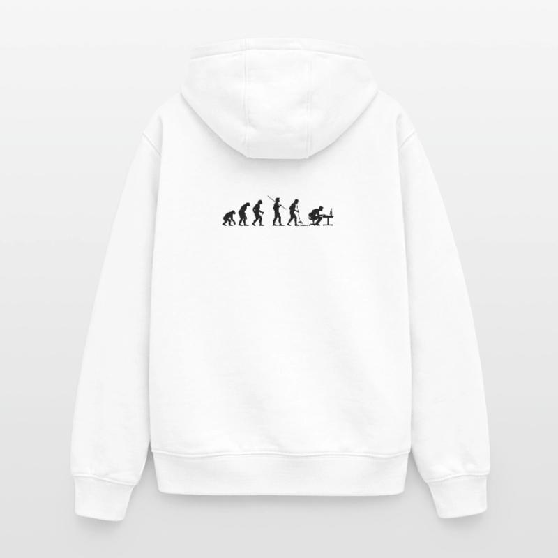 Programmierer Computerfreak Evolution Oversized Heavyweight Unisex Zip Hoodie