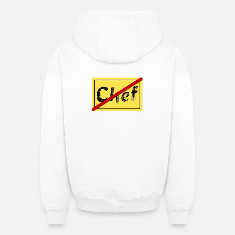Ex-tête - Sweat à capuche unisexe zippé oversize épais SPREAD - blanc
