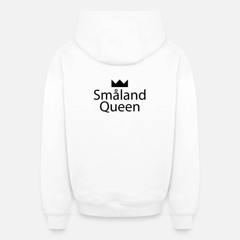 Smaland Queen - Sweat à capuche unisexe zippé oversize épais SPREAD - blanc