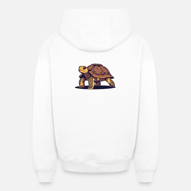 Turtle Turtle Gift - Oversized Heavyweight Unisex Zip Hoodie - white