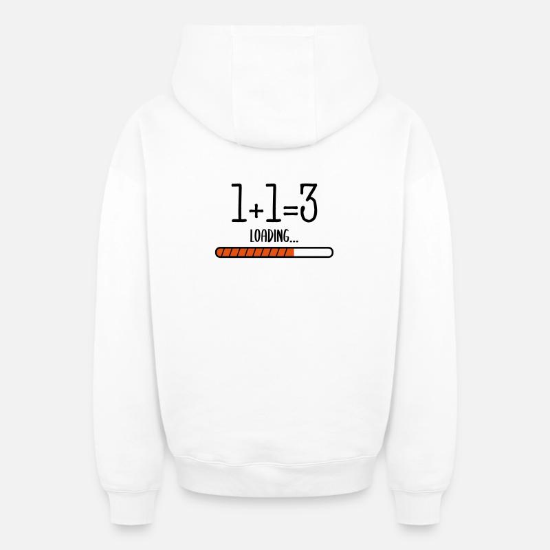 Chargement de bébé - Sweat à capuche unisexe zippé oversize épais SPREAD - blanc
