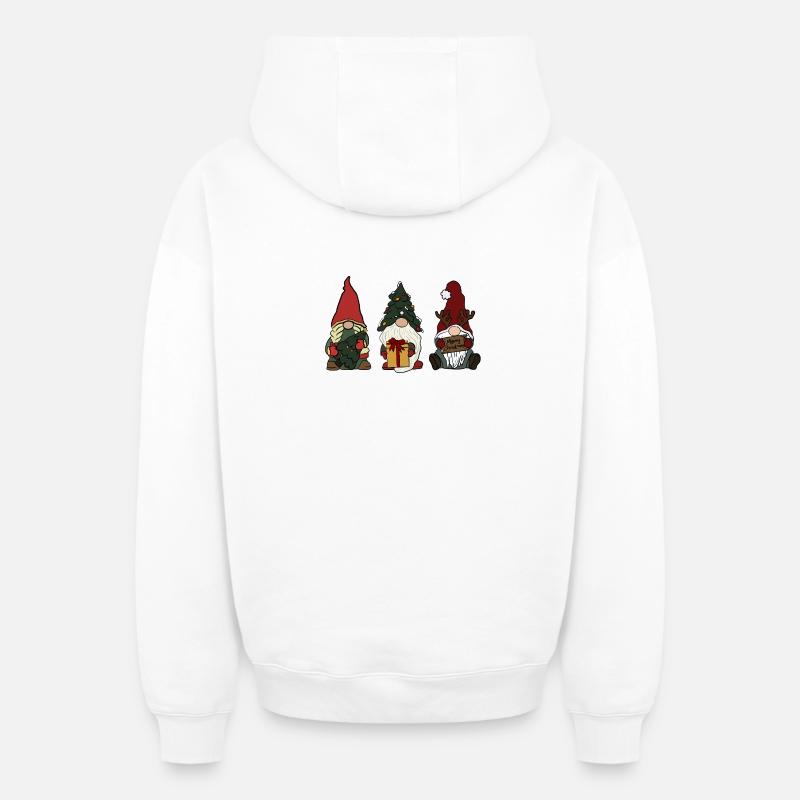 Brownie - Sweat à capuche unisexe zippé oversize épais SPREAD - blanc