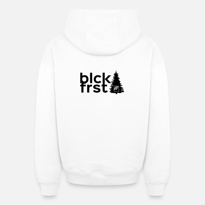 blckfrst batch - Oversized Heavyweight Unisex Zip Hoodie - Weiß