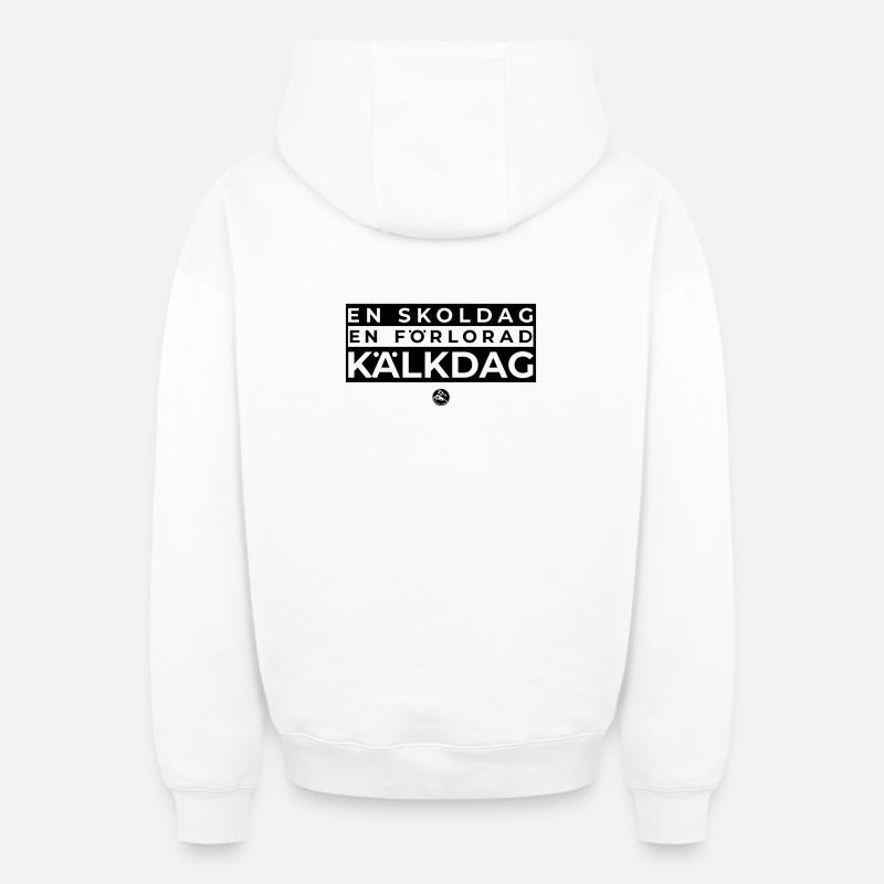 RG SKOLDAG2 - Sweat à capuche unisexe zippé oversize épais SPREAD - blanc
