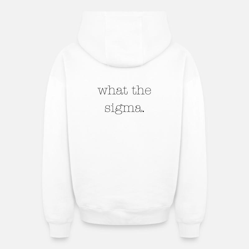 Qu’est-ce que le Sigma - Sweat à capuche unisexe zippé oversize épais SPREAD - blanc