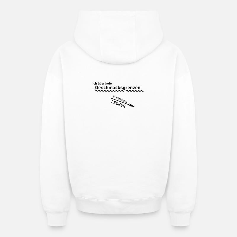 Limite de goût - Sweat à capuche unisexe zippé oversize épais SPREAD - blanc
