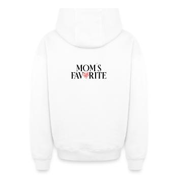 Favorite child - Oversized Heavyweight Unisex Zip Hoodie - white - Back - AI Model Male 178 light (178cm)
