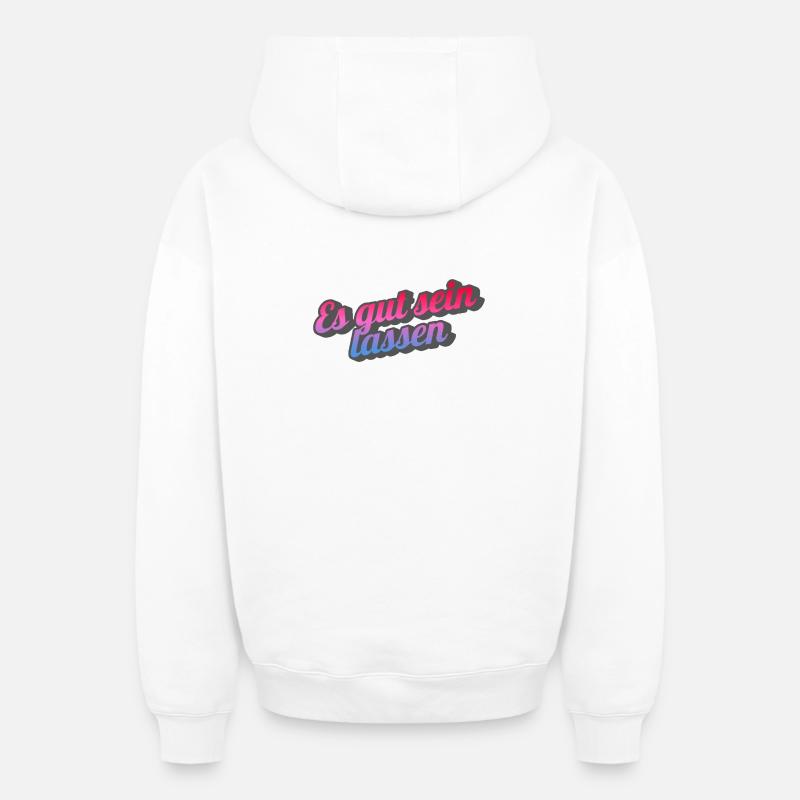 Ainsi soit-il. - Sweat à capuche unisexe zippé oversize épais SPREAD - blanc