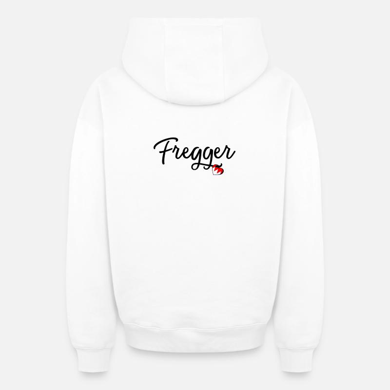 Fregger - Oversized Heavyweight Unisex Zip Hoodie - Weiß