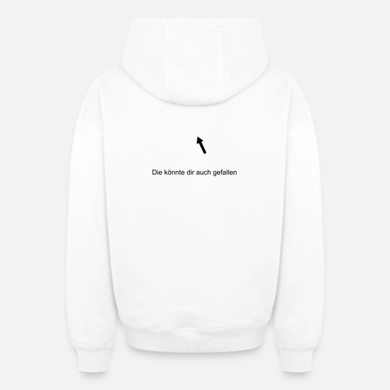 Die koennte dir auch gefallen - Oversized Heavyweight Unisex Zip Hoodie - Weiß