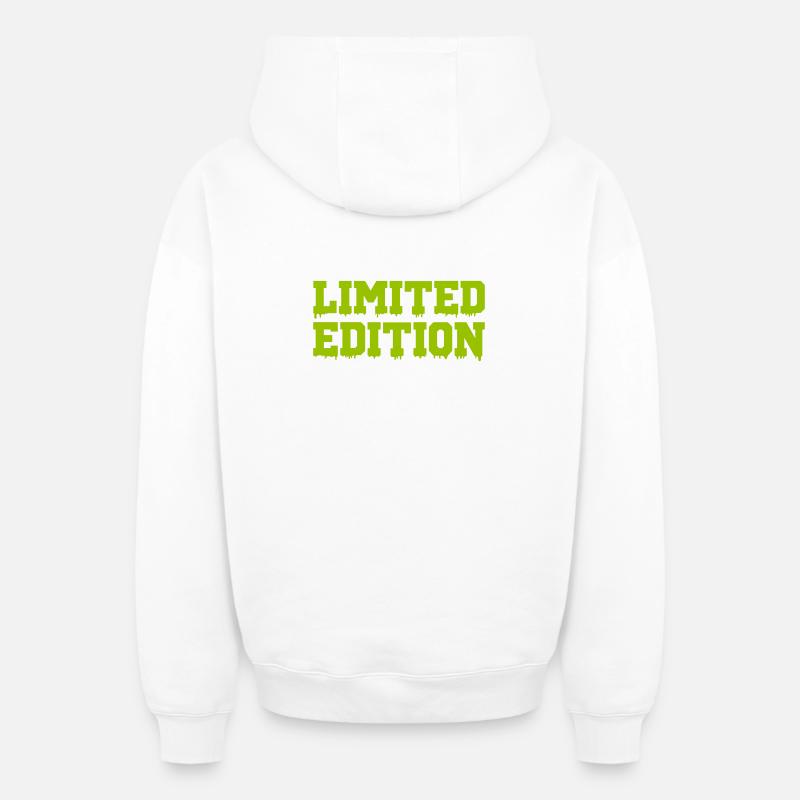 limited_edition - Sweat à capuche unisexe zippé oversize épais SPREAD - blanc