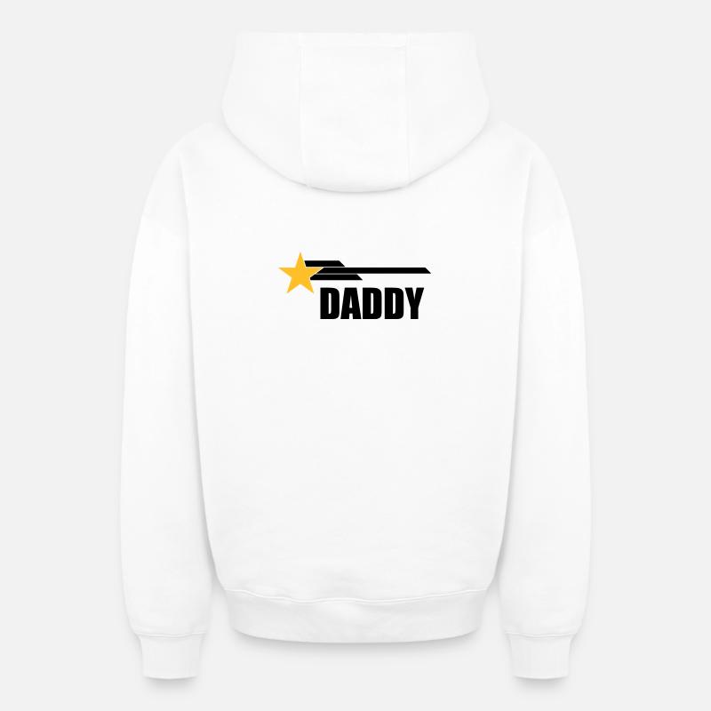 Daddy - Sweat à capuche unisexe zippé oversize épais SPREAD - blanc