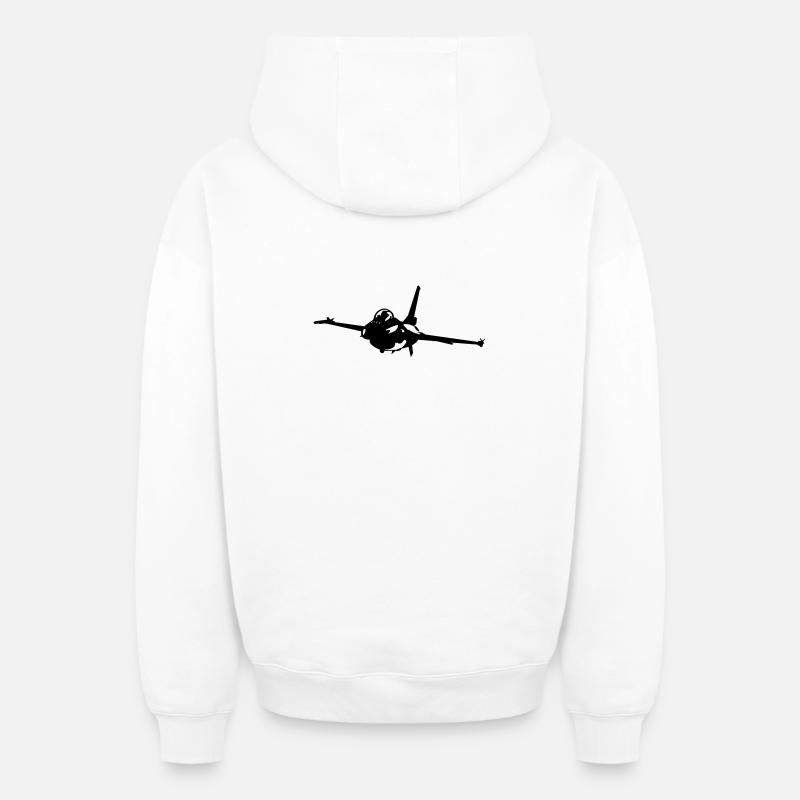 f_16 - Sweat à capuche unisexe zippé oversize épais SPREAD - blanc