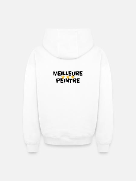 Beste Maler - Oversized Heavyweight Unisex Zip Hoodie - Weiß