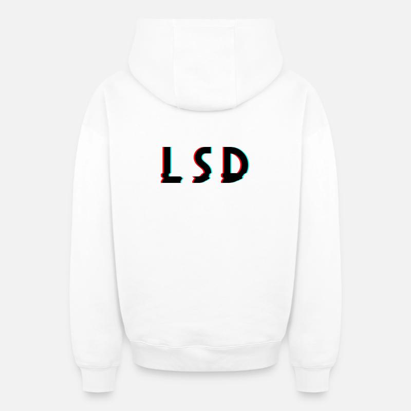 Sol - Sweat à capuche unisexe zippé oversize épais SPREAD - blanc